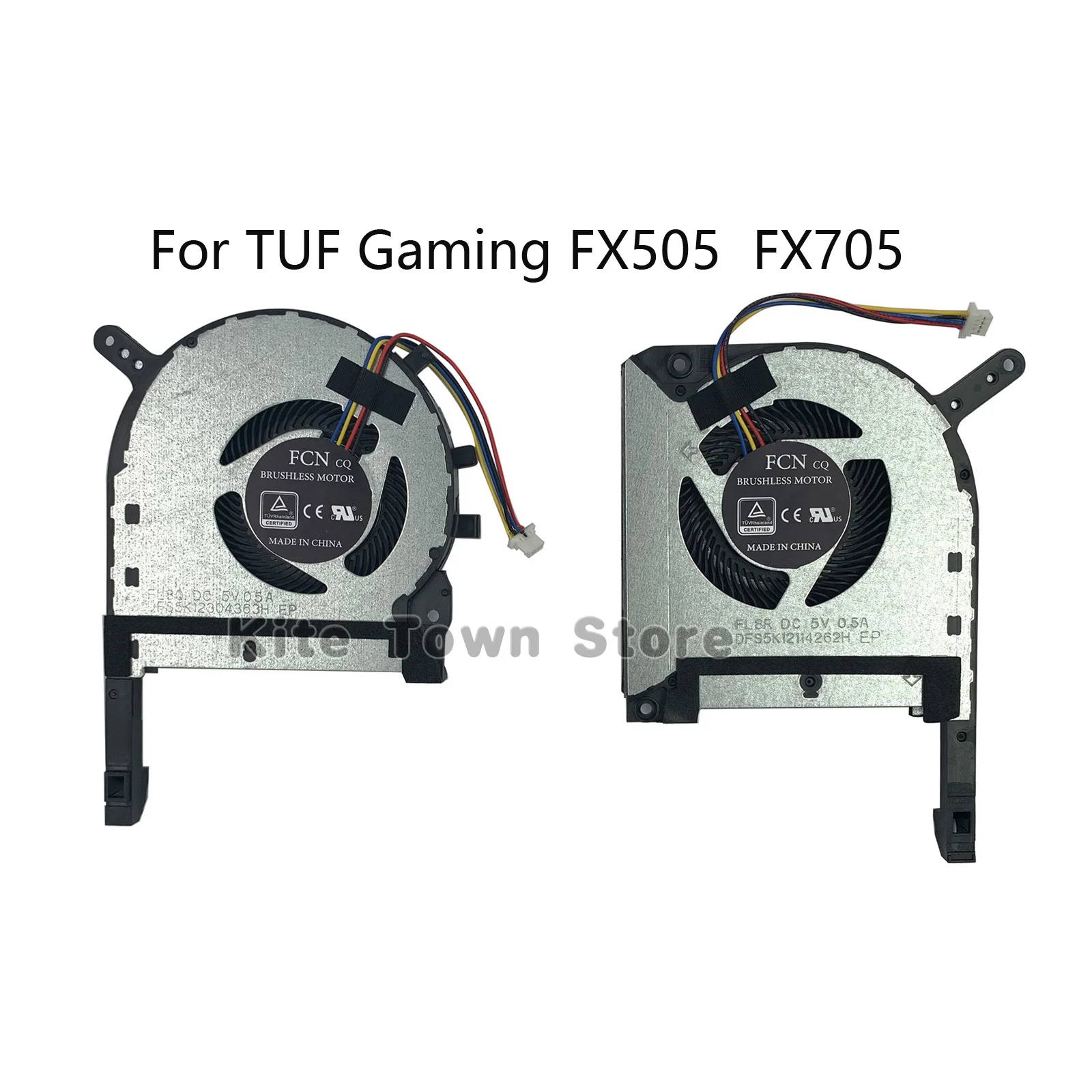 New CPU+GPU 5V Fan for ASUS TUF FX505 FX705 FX506 (2020) FX706 (2020) TUF Gaming A15 FA506 (2020) TUF Gaming A17 FA706 (2020)