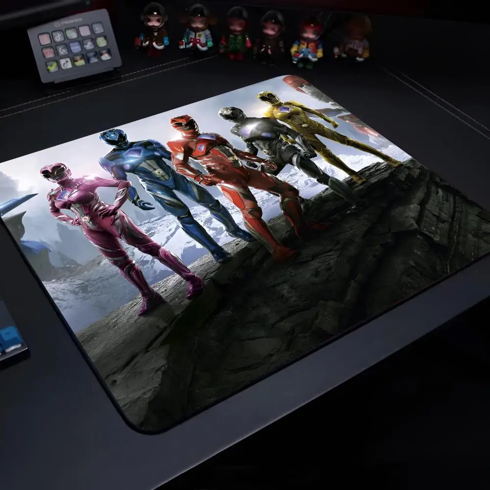 Cartoon P-PowerS R-Rangers Mouse Pad Gaming Laptops Keyboard Mat Deskmat Pc Accessories Desk Protector Mousepad Gamer Mats Anime