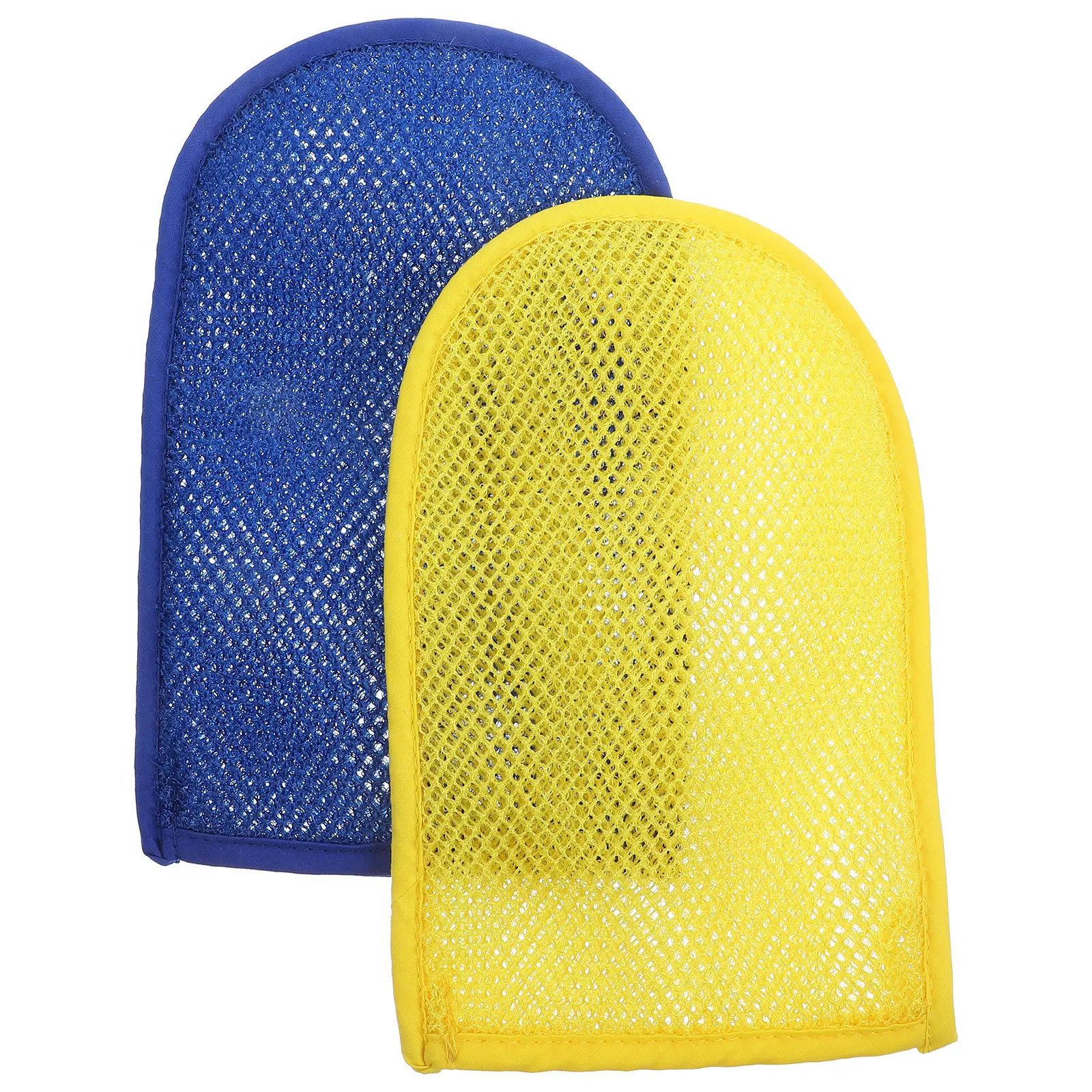 

2 шт. перчатки для душа, отшелушивающие перчатки для ванны, скруббер для тела для глубокой очистки, прочная омертвевшая кожа, нежная для кожи, создает толстые пузыри