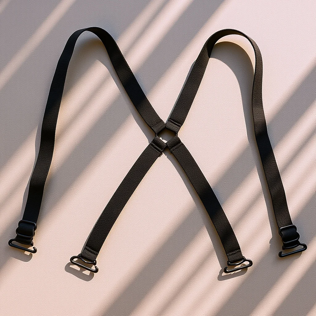 สายเสื้อชั้นในแบบไขว้หลังปรับได้ สายคล้องไหล่แบบยืดได้สำหรับผู้หญิง ใช้กับชุดเดรส ชุดชั้นใน สายเสื้อชั้นในแบบตกแต่ง สายเสื้อชั้นในแบบเปลี่ยนได้ แฟชั่น
