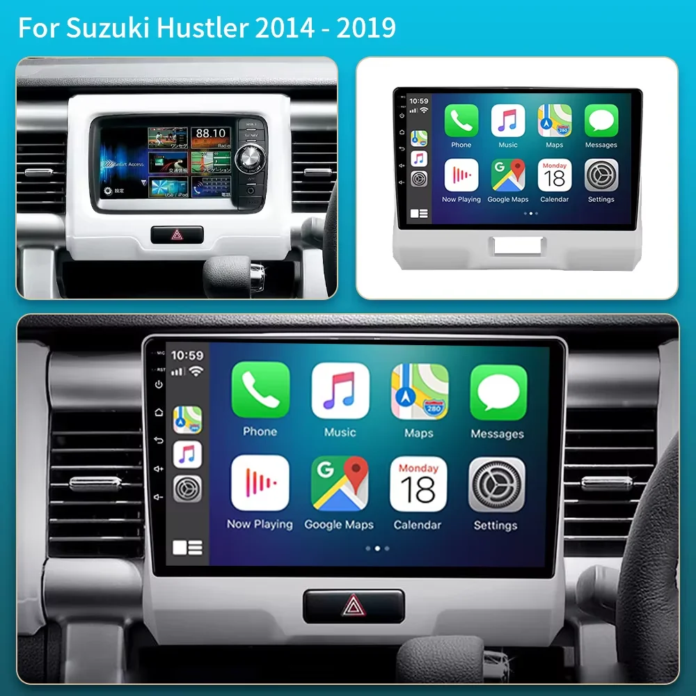 For SUZUKI HUSTLER 2014-2019 Car Radio Multimedia Video Player Android 15 Auto GPS Navigation Touch Screen WIFI BT No 2din DVD