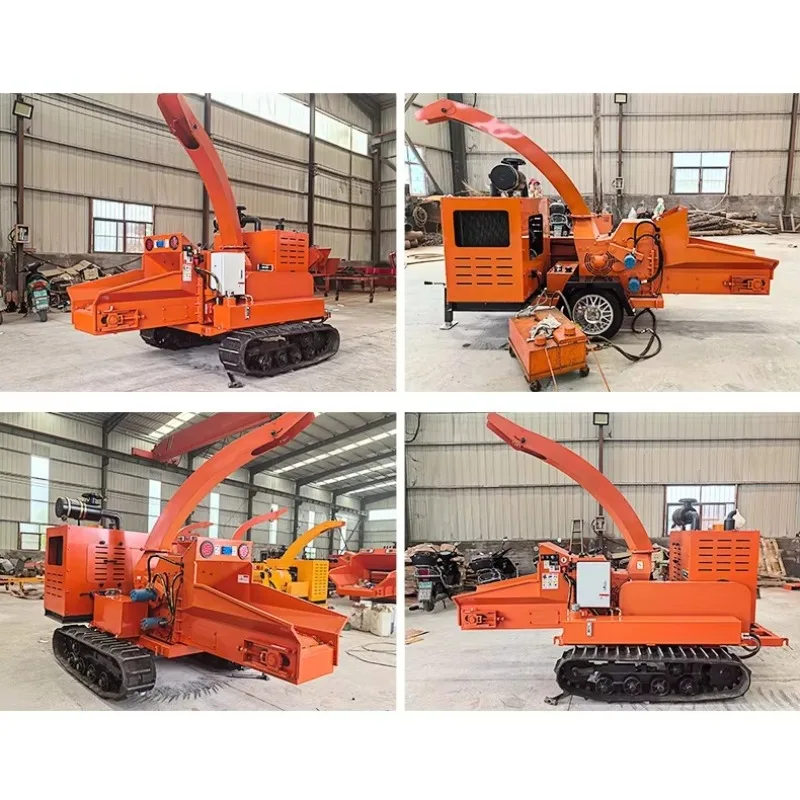 

Mobile Wood Chipper Shredder Wood Chipper Machines Garden Tree Branch Commercial Diesel Electric Wood Chipper For Sale