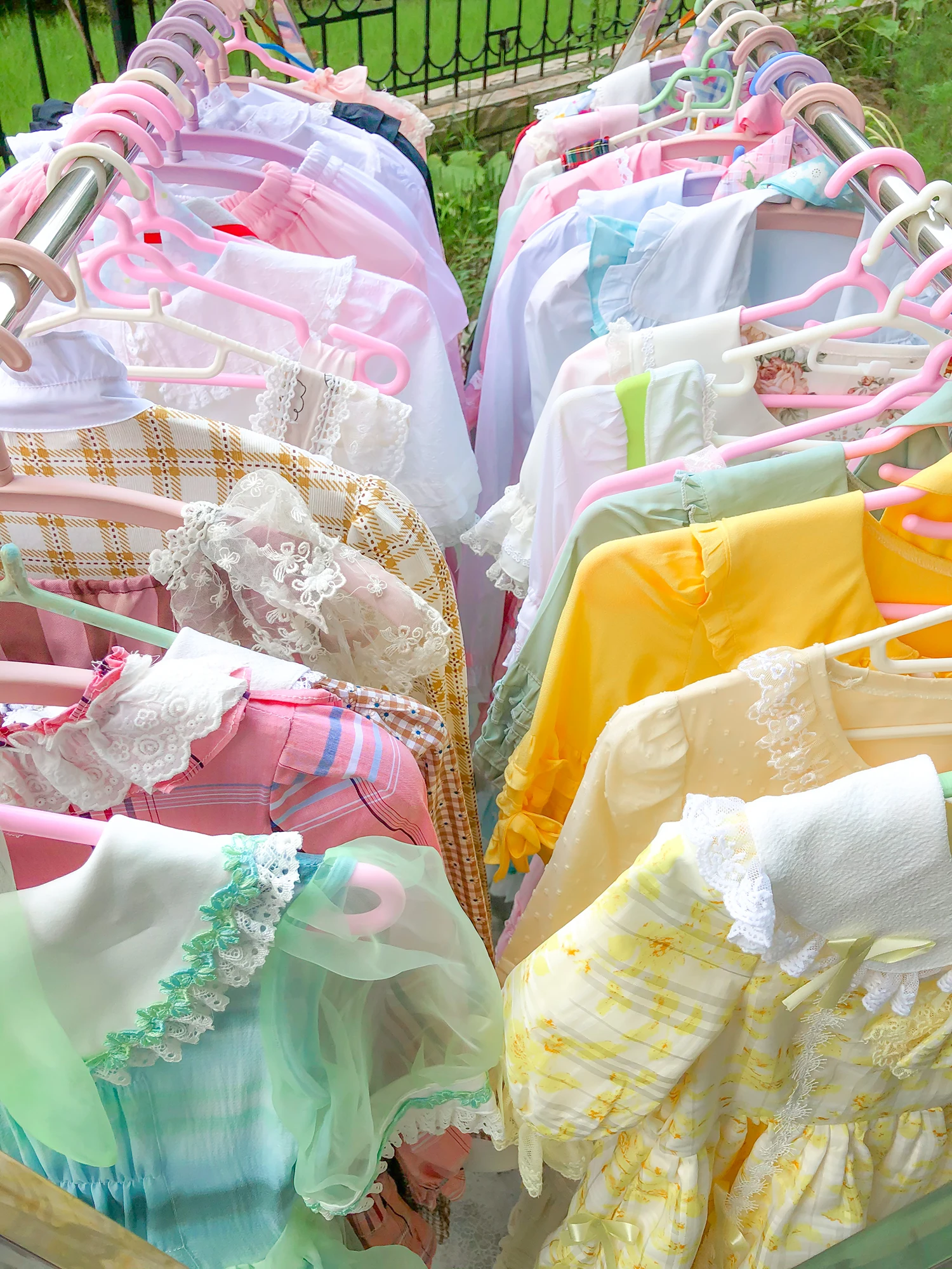 

Sweet Lolita Sle Printed Dr f Skirt Slimming Summer Faion Women's Clothing Cotton Gauze Fabric Midi Dr