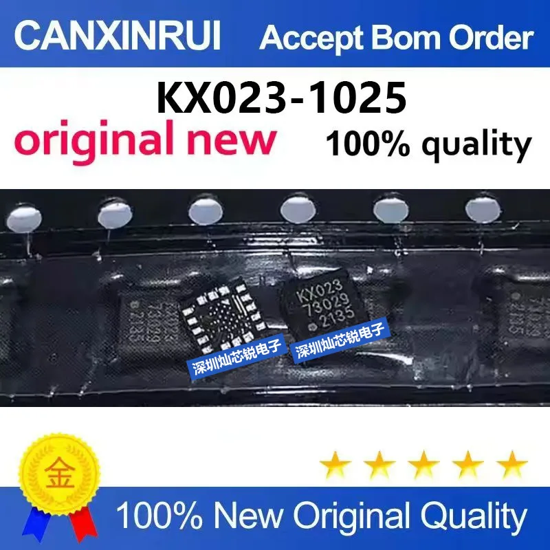(5-100pieces)Brand New Original KX023-1025 KX023 LGA16 Package 3-Axis Accelerometer Sensor Chip