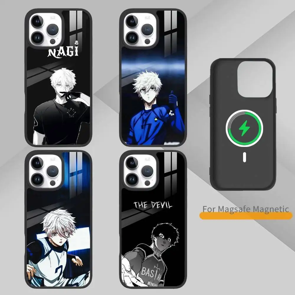 

Anime F-Blue Lock Phone Case For iPhone17,16,15,14,13 Plus,Pro Max Magnetic For Magsafe Wireless Charging