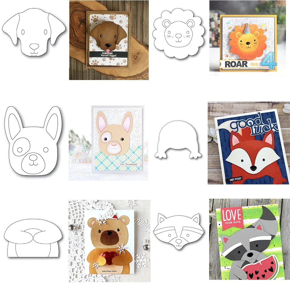 

Dog Animal Metal Cutting Dies Embossing Diecut 2024 New For DIY Card Making Scrapbooking Crafting Supplies