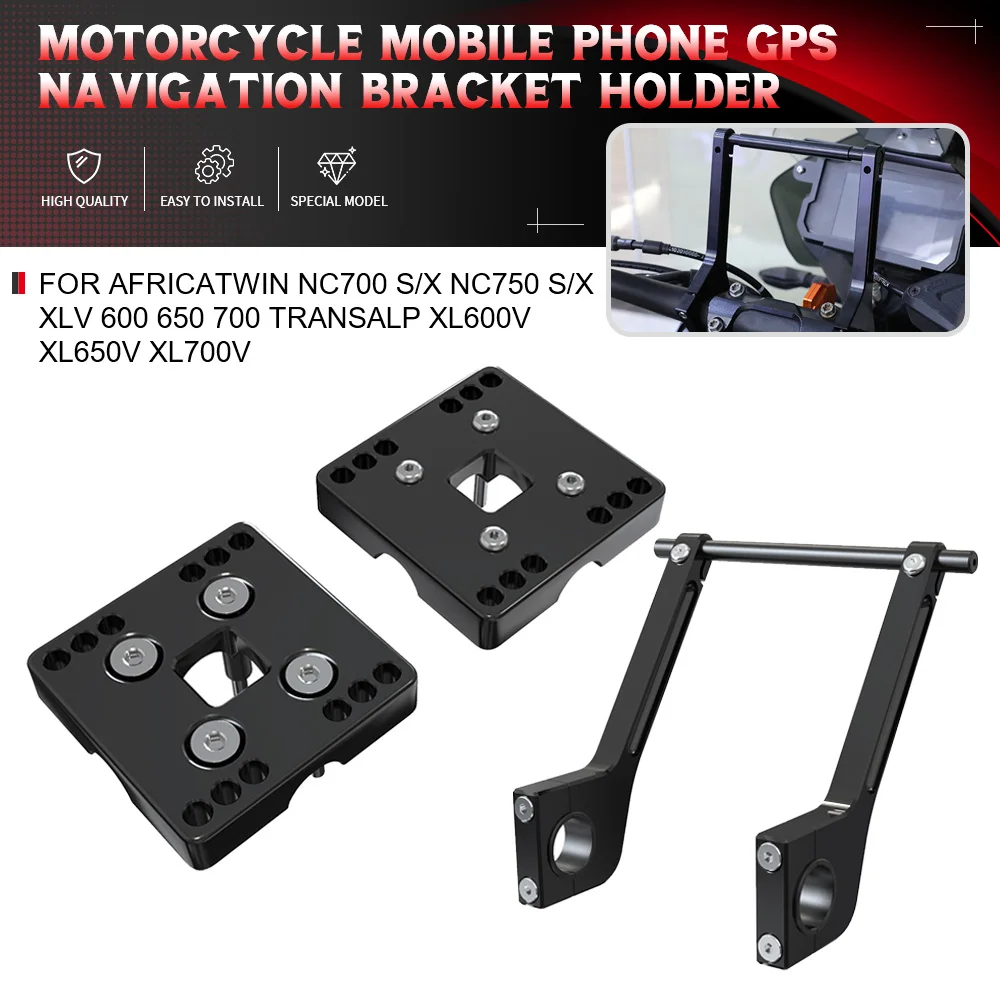 

For HONDA AFRICATWIN NC700 S/X NC750 S/X XLV 600 650 700 TRANSALP XL600V XL650V XL700V Motorcycle Navigation Bracket Holder