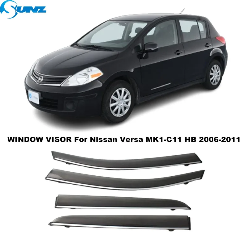 

Car Window Visor For Nissan Versa HB MK1-C11 2006 2007 2008 2009 2010 2011 Side Window Rain Shield Weather Guard Deflectors