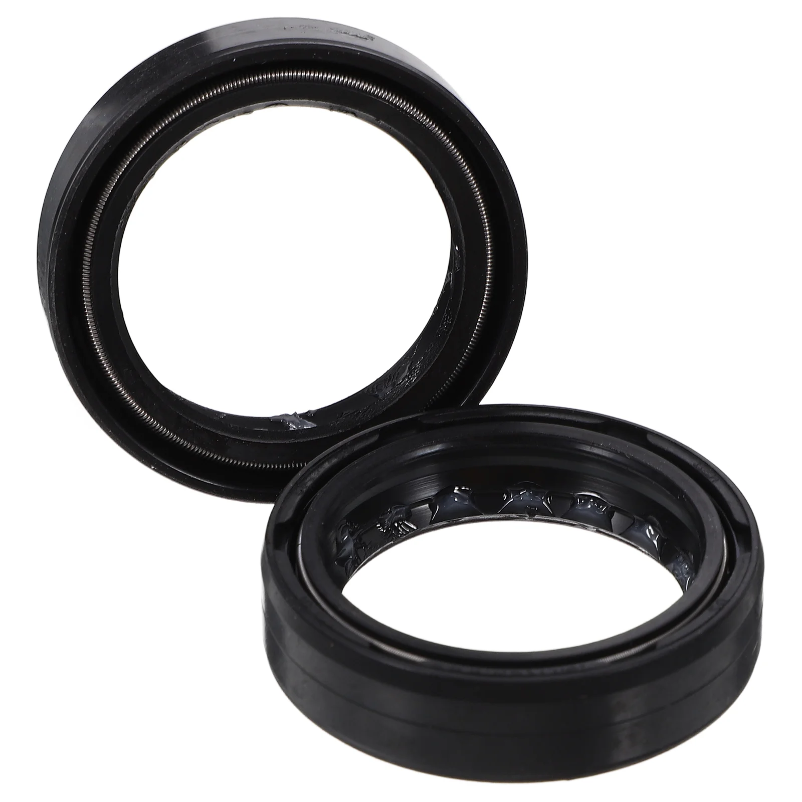 2 Pcs Off-road Motorcycle Oil Seal Front Fork Kit Shock Damper Seals Motocross Black Absorber