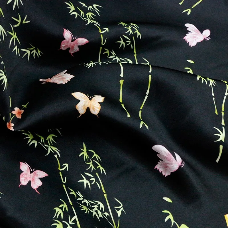 

Шелковая жаккардовая атласная ткань с принтом, новый Cheongsam в китайском стиле и юбка Hanfu с лицом