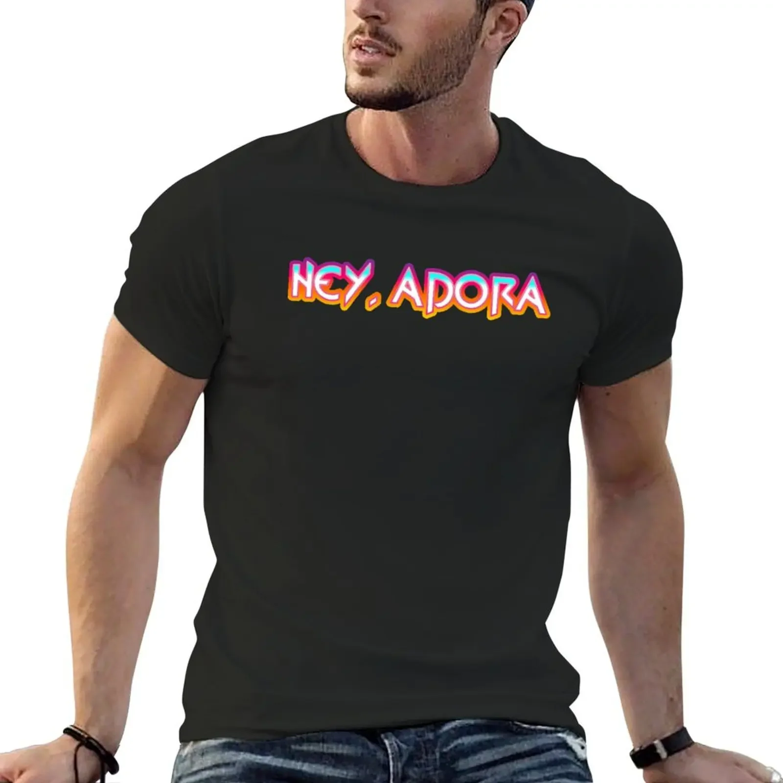 Hey, Adora T-Shirt blue lock man clothes mens graphic t-shirts hip hop