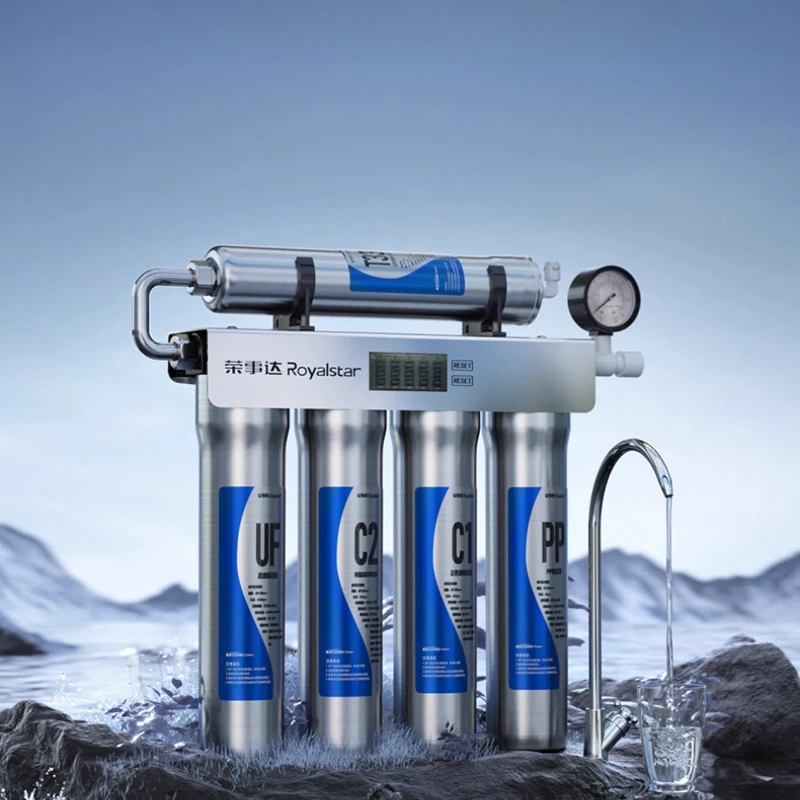 

Stainless Steel Ultrafiltration Water Purifier Under Sink Non-Electric Tap Water Filter Direct Drink Home Kitchen