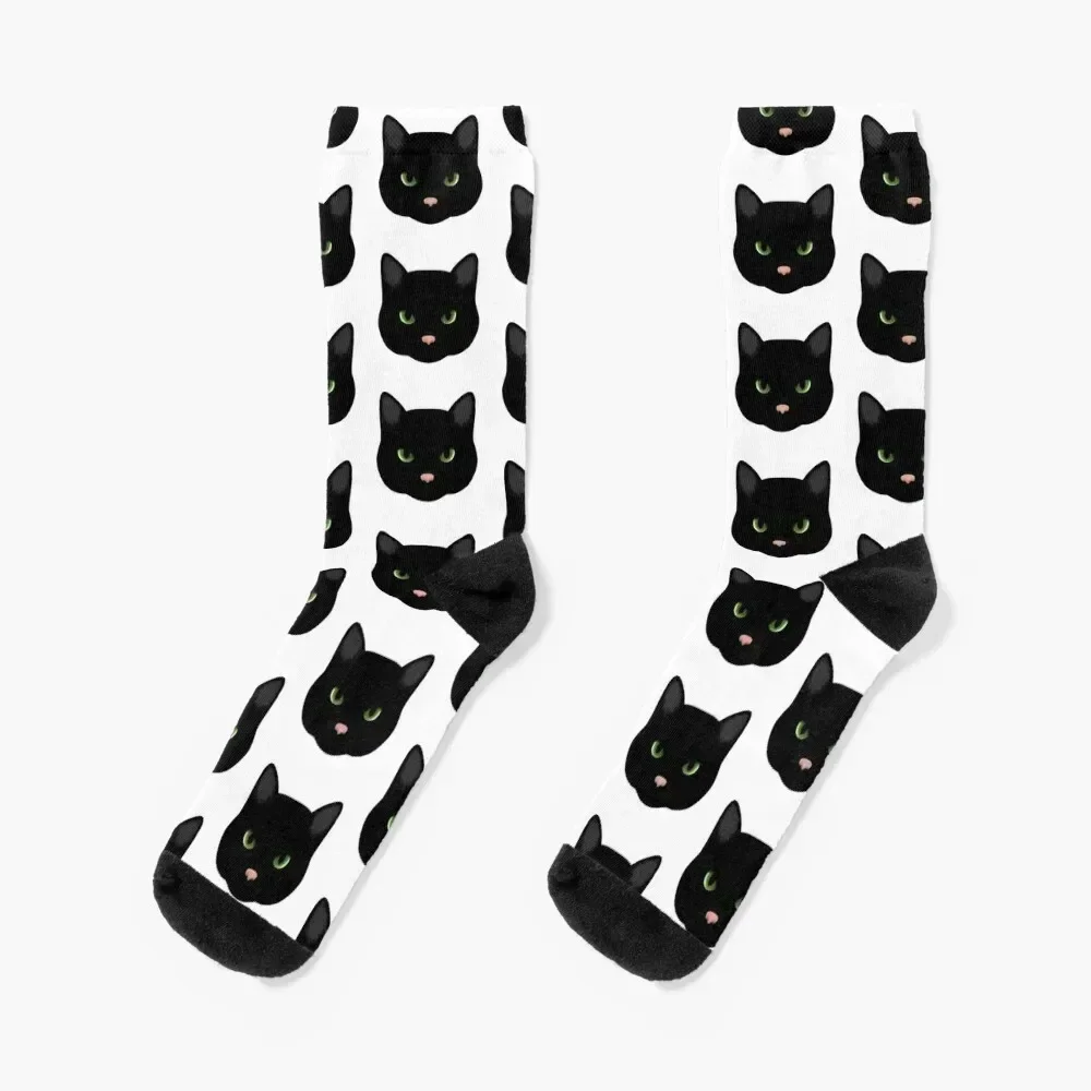 

Black Cat Socks Stockings snow funny gifts short Socks Ladies Men's