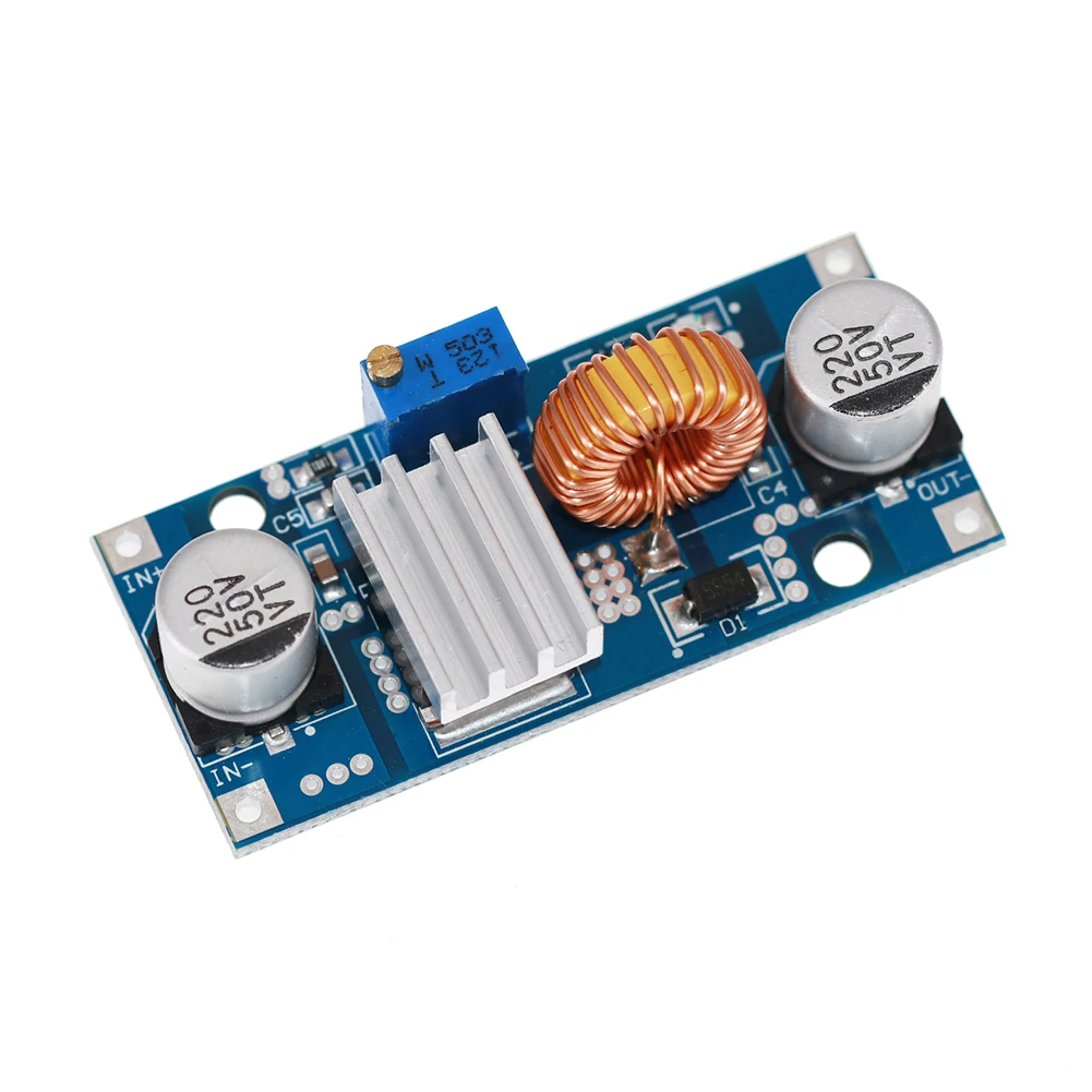 XL4015E 5A 4-38V Voltage Regulator Module with Heatsink DC-DC DIY Adjustable Regulated Power Supply 36V To 12V 24V To 5V/12V