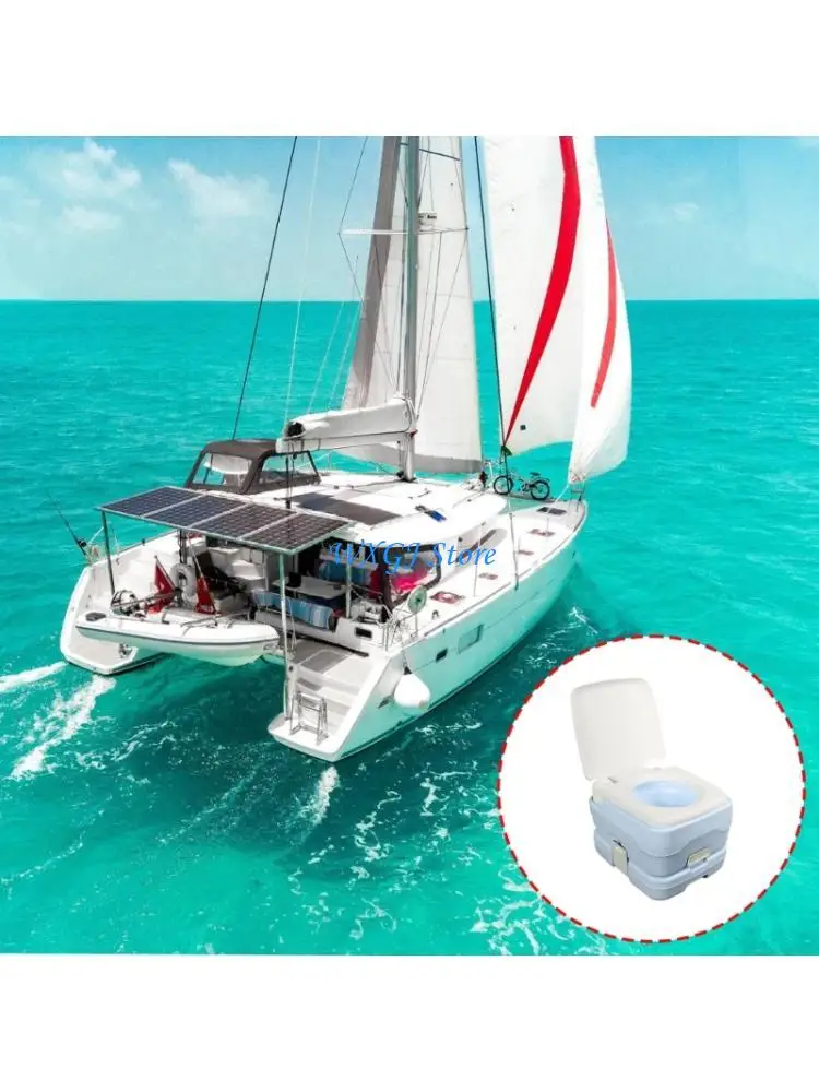 

37JE Manual Wash Transportable Toilet 10L Leak Resistant Exemplary For Boats RVs Camp