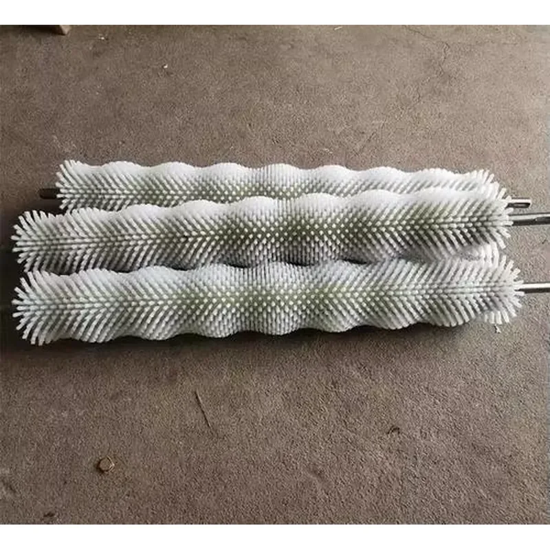 Food grade nylon fruit cleaning brush roller, durable vegetable cleaning roller for industrial cleaning machines.