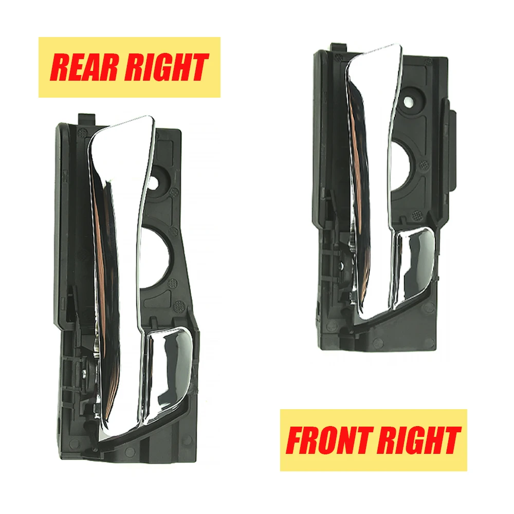 

Новые хромированные внутренние ручки дверей (левая и правая) для Hyundai Accent 2012-2017, задние, автозапчасть 82610-1R000