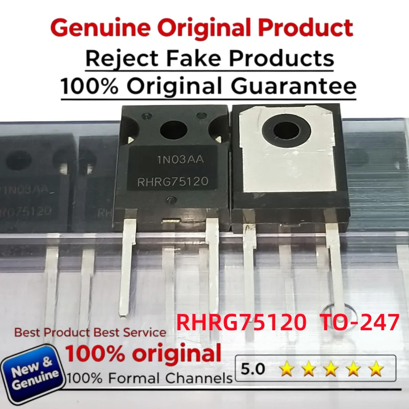 10-30-50pcs 100% New Imported Original RHRG75120 75120 Diode Fast Recovery Tube Rectifier 75A 1200V TO-247
