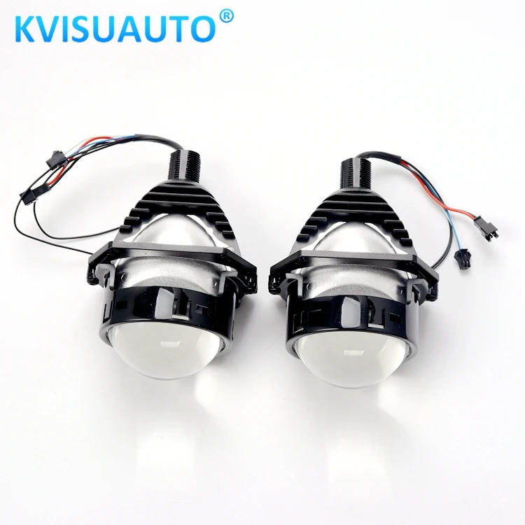 CQL 3.0inch R4 Bi-LED Projector Lens For Car Headlight 4600LM 70W 6000k Devil Eyes H7 H1 HB3 HB4 9005 9006