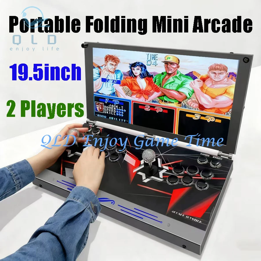 

19.5 Inch Hand-held Portable Arcade Game Console, HD Screen Dual Players Pandoras Box DX 26800 in 1, Retro Video Game Machine