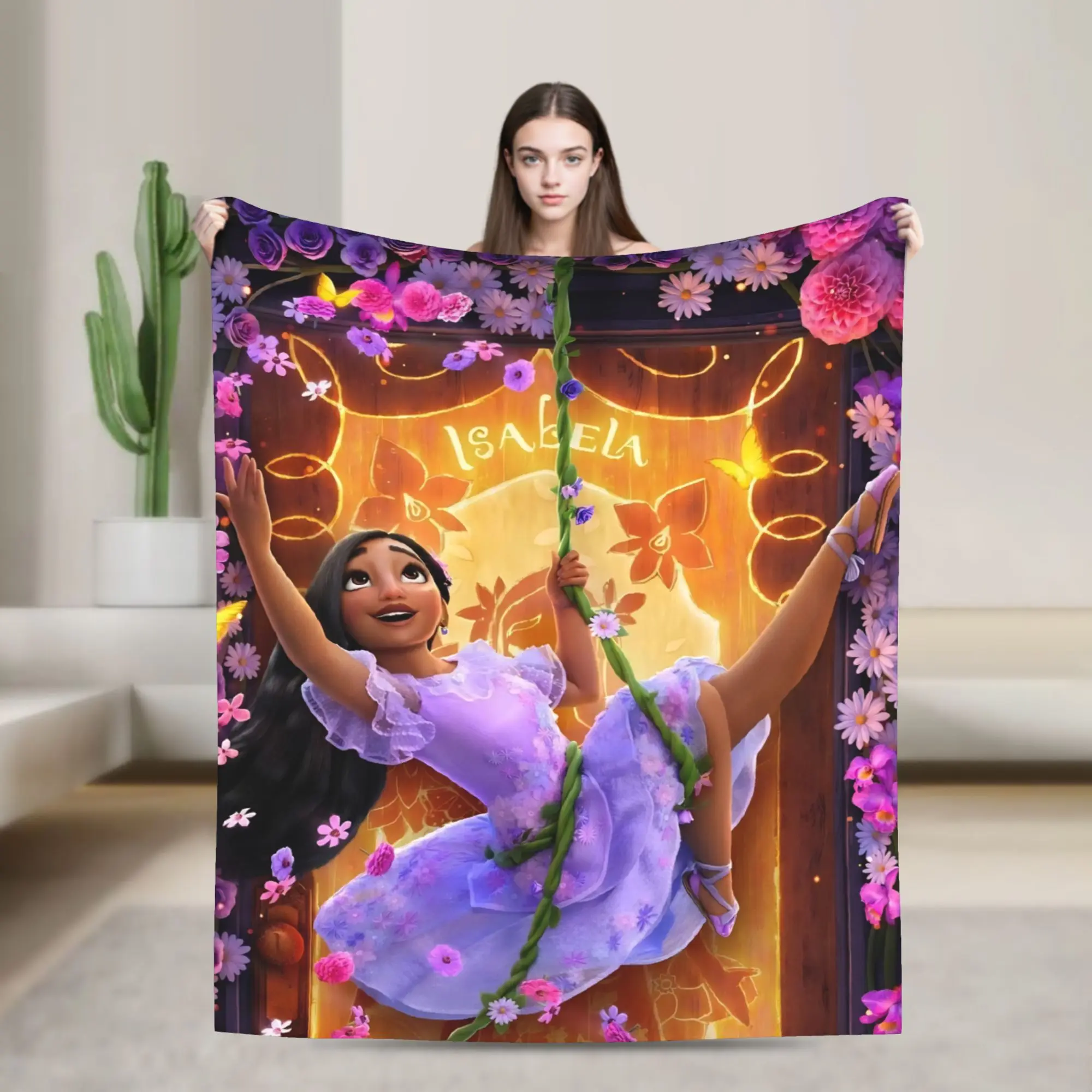 

Encantos Princess Accessories Blanket Ultra Soft Throw Blankets for Bed 50x60 Inches Multiple Sizes Bedspread