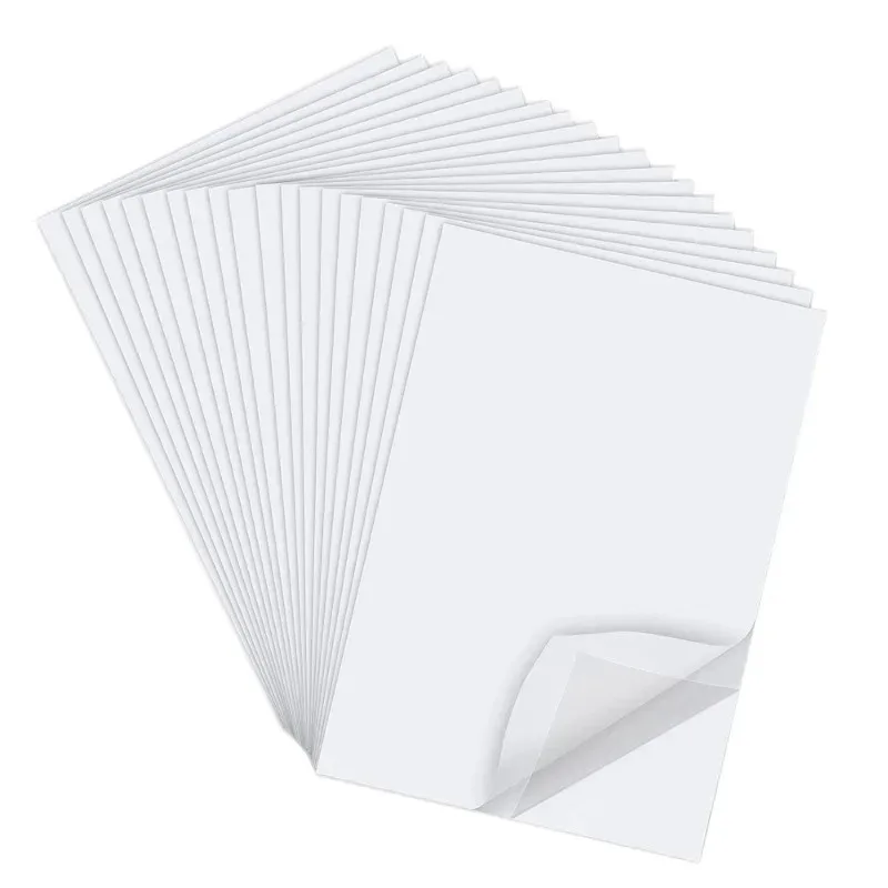 

New with Yellow Liner A4 Size 8.5 X 11 Inch Pack of 12 Clear Double Sided Adhesive Tape Sheets for Crafts Home Decorative Tape