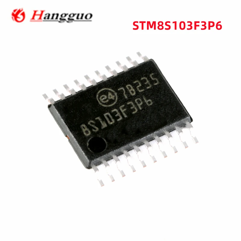 5PCS Original STM8S003F3P6TR STM8S103F3P6 STM8L051F3P6 STM32F030F4P TSSOP-20 16MHz/8KB flash memory / 8-bit microcontroller MCU