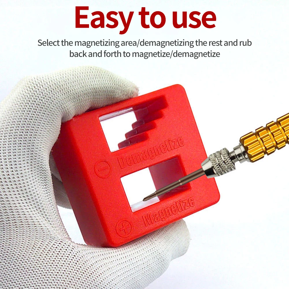 Precision Two-in-one Rapid Magnetization Degausser for Repair Screwdriver Hand Tools Rapid Magnetization Degaussing Machine Tool