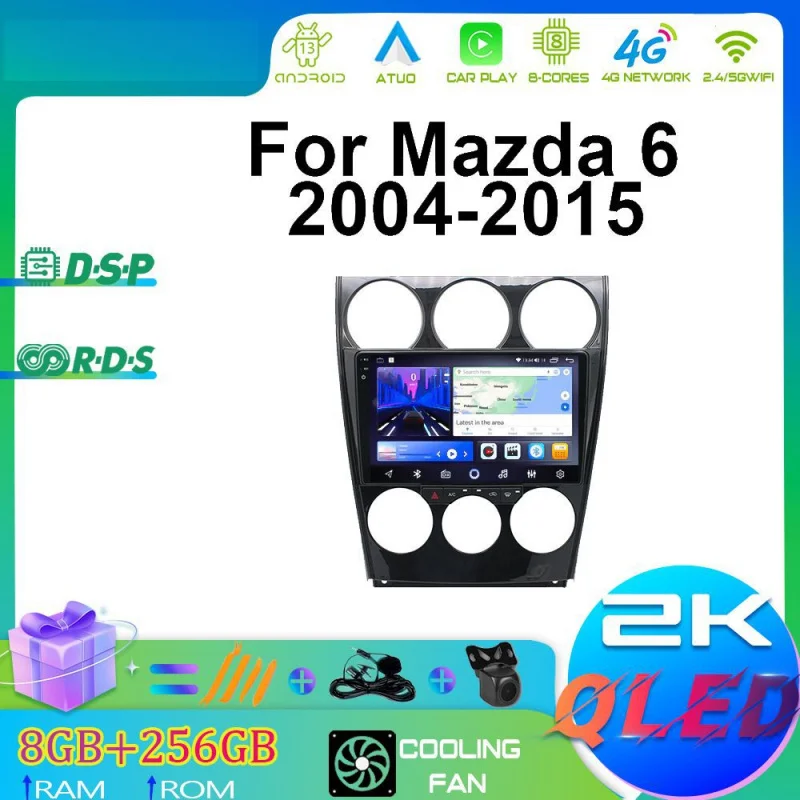 

For Mazda 6 2004-2015 Car Multimedia Player Android Car Player GPS WIFI Carplay 4G Car Radio Navigation Stereo Car Electronic
