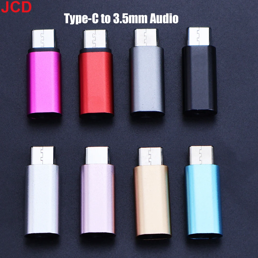 

JCD 5pcs Type-C to 3.5mm Jack OTG Converter Earphone Audio Adapter USB C to 3.5 mm Headphone Aux Cable For Huawei P20 For Xiaomi