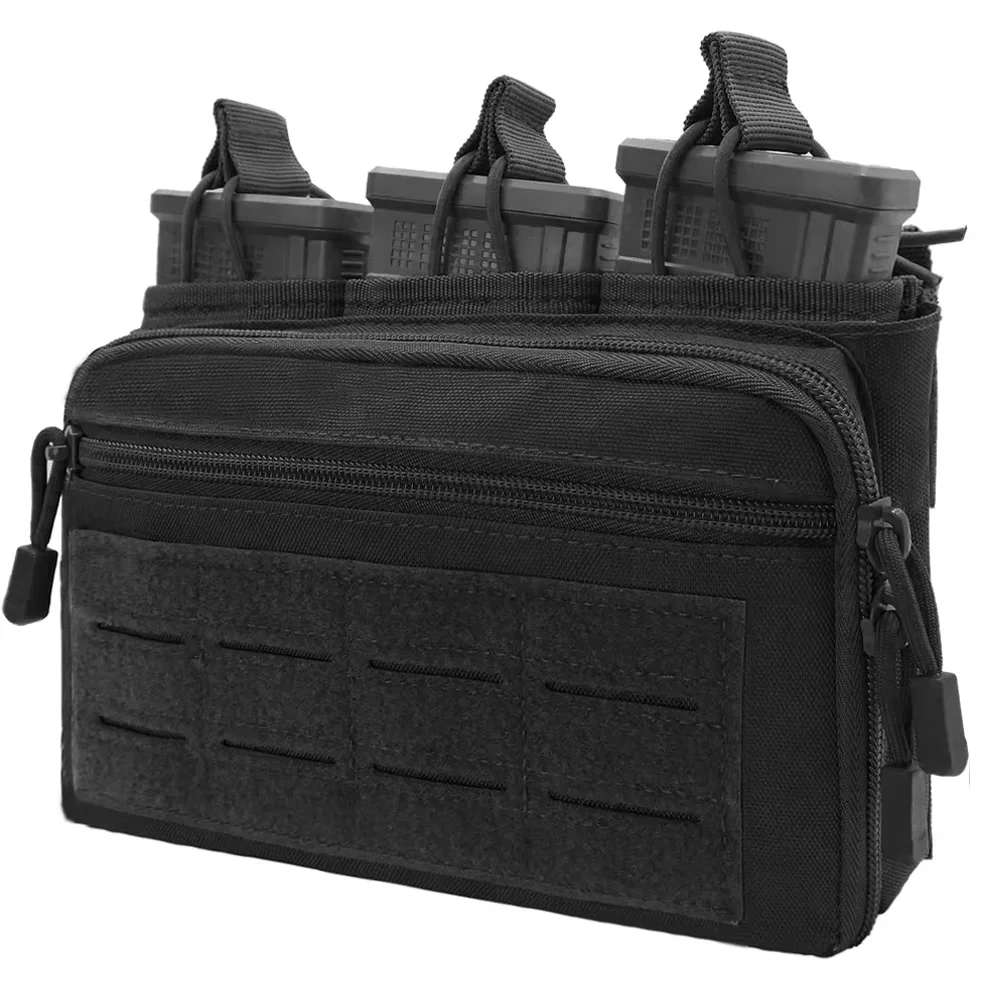 Pochette pour magazines Molle, sac Triple Mag pour fusil, pochette d'administration, sac EDC, porte-cartouche universel, sac de chasse pour M4 M14 M16 AK AR