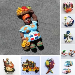 ドミニカ共和国ブラックレディカーニバルバスサンタドミンゴ教会プンタカナコーコウ樹脂樹脂マグネット観光品お土産 10ベストセールスドミニカ共和国のお土産-2