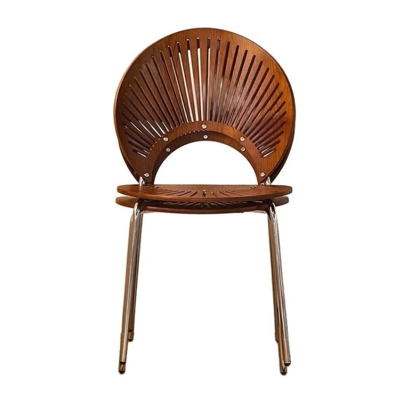 

Скандинавский обеденный стул из цельного дерева, домашний светильник, роскошный обеденный стол и стулья, легкий, роскошный, современный, интернет-знаменитости, простая спинка