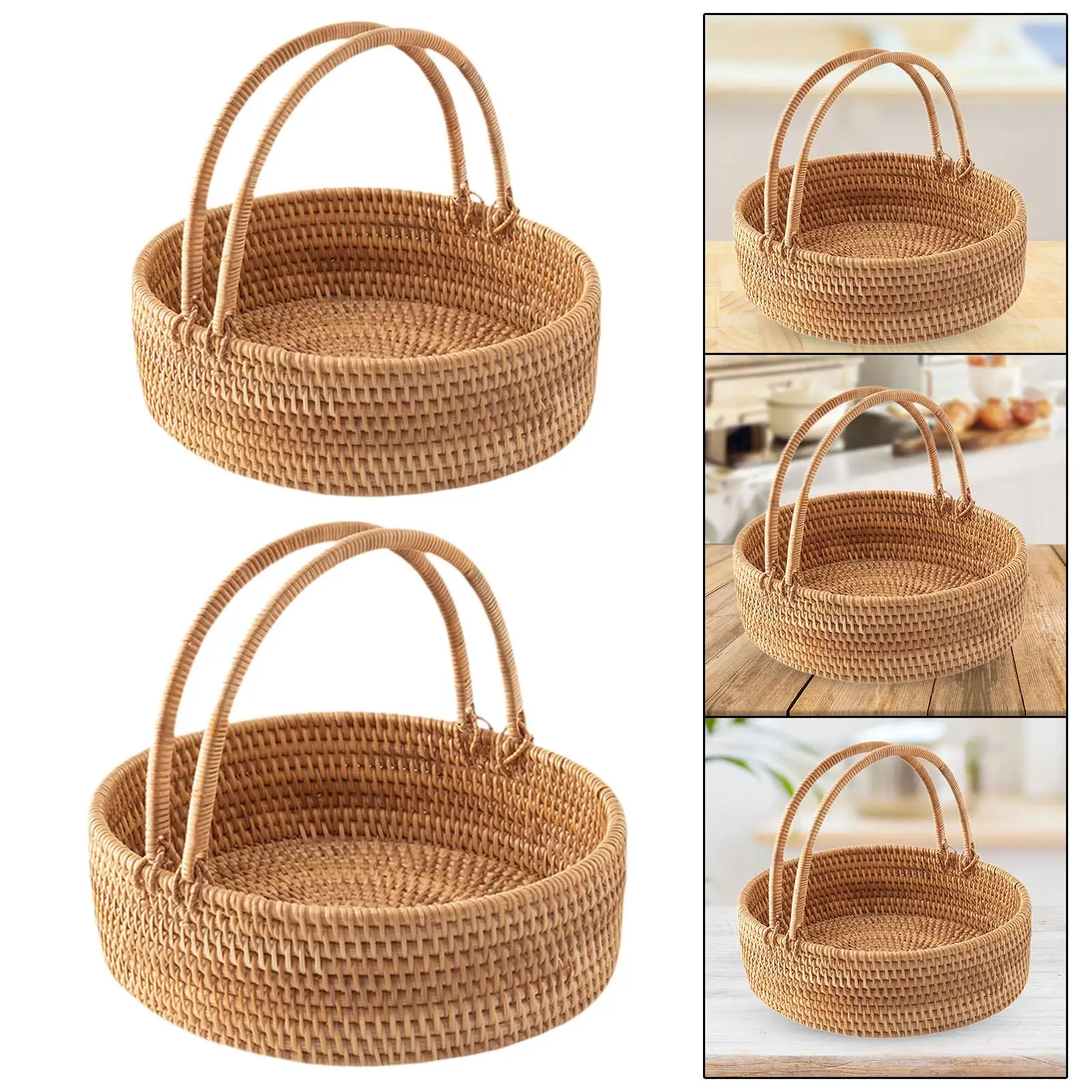 Picnic Basket Multipurpose Flower Baskets for Candy Decoration Gathering
