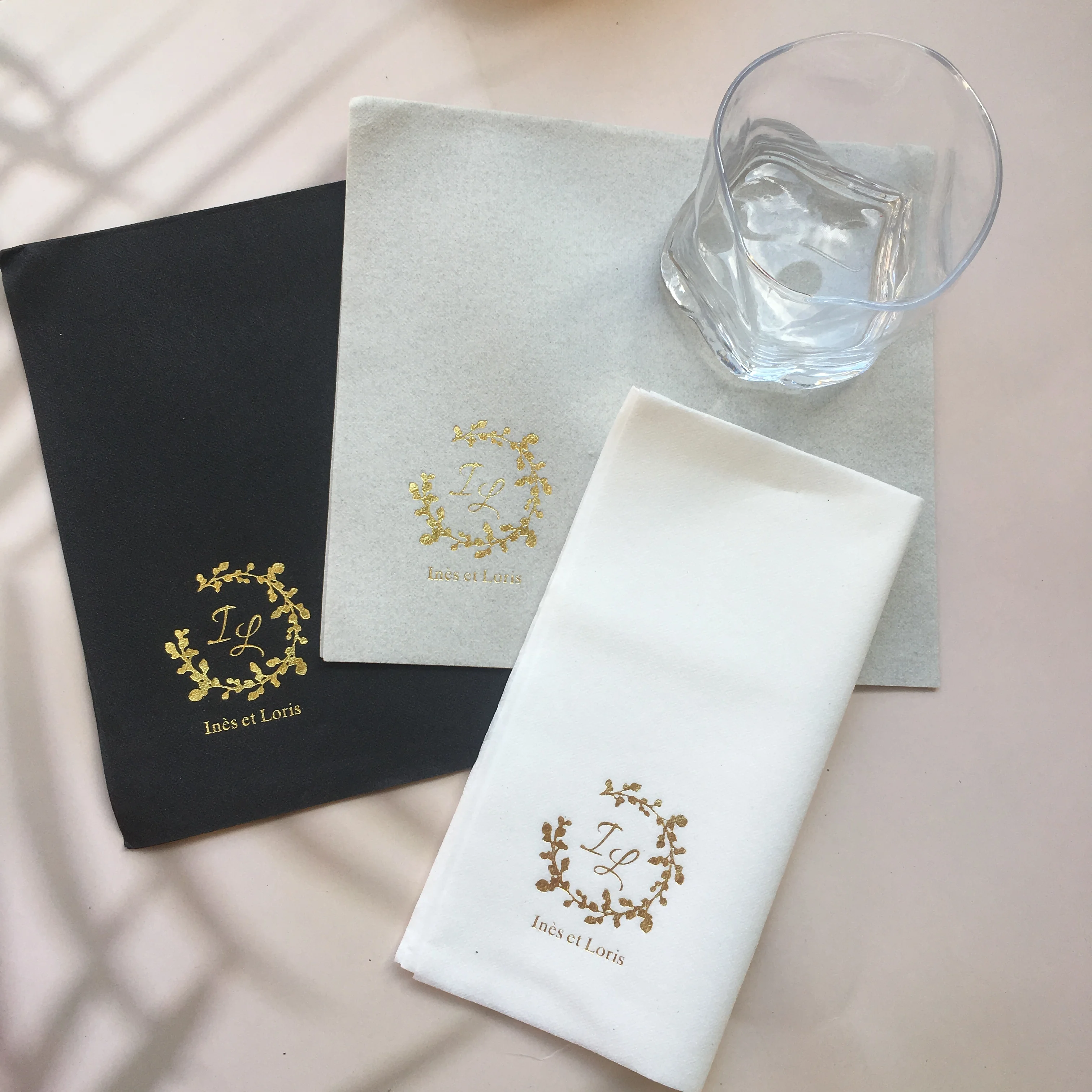 

100pcs Personalized Rehearsal Napkins Custom Printed The Night Before Beverage Cocktail Luncheon Dinner Guest Towel Napkins Impr