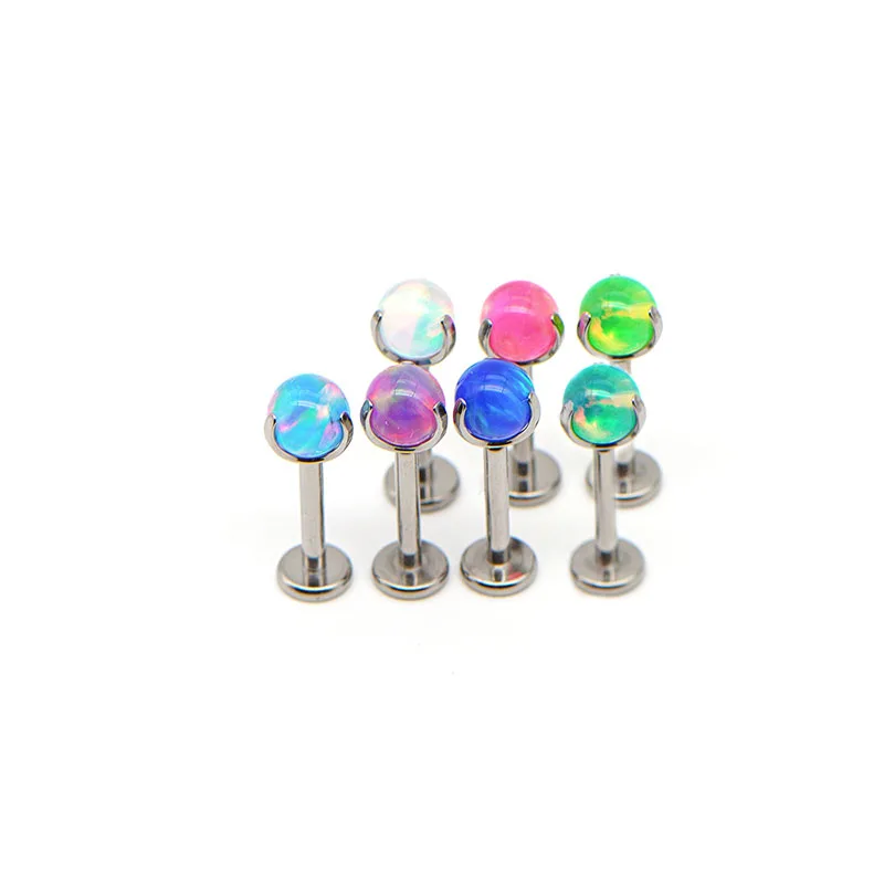 

Aurora Jelly Opal Titanium Alloy F136 Earrings, Tongue Studs, Nose Pins, and Lip Studs - Trendy Jewelry