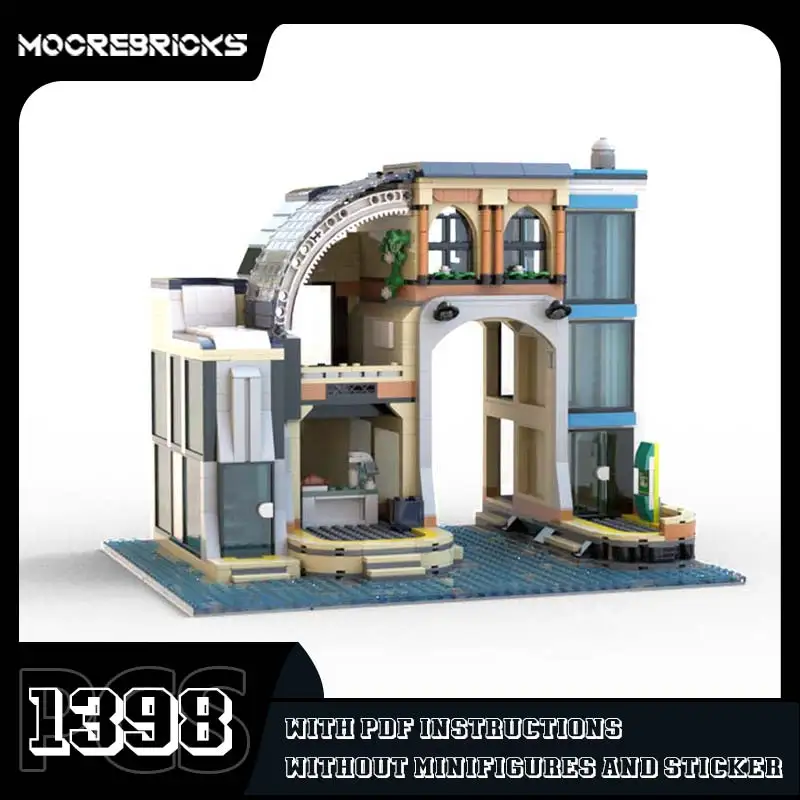 

MOC-228452 Modular Boat Depot School Bricks Famous Anim Architecture Building Blocks Model Assembling Toys Birthday Gifts﻿ ﻿