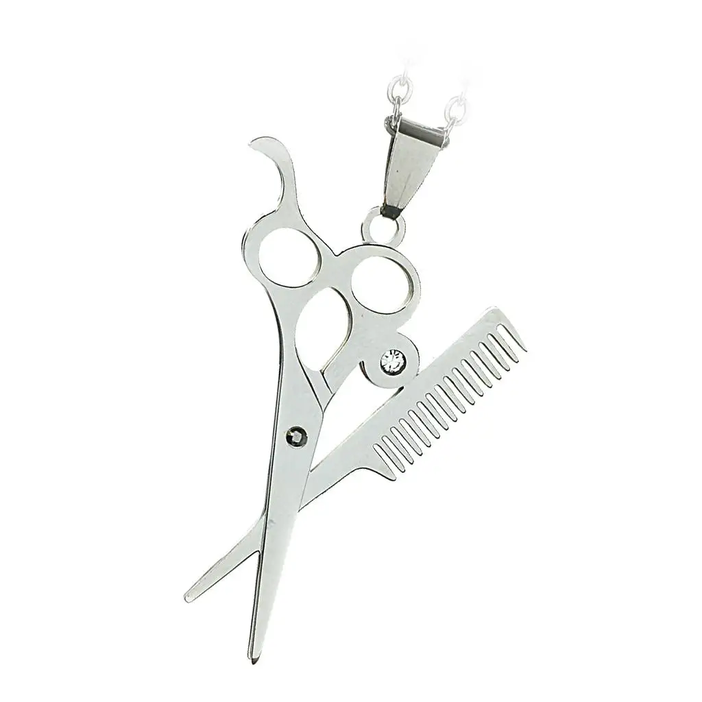 

Хип-хоп ножницы расческа подвески стилист из нержавеющей стали мужские ювелирные изделия