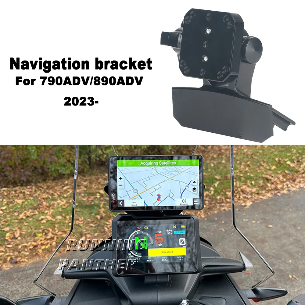 Motorcycle Navigation Bracket For 790 890 Adventure ADV 2023 2024 Accessories Mount Stand Smart Phone GPS Handlebar Stand Holder