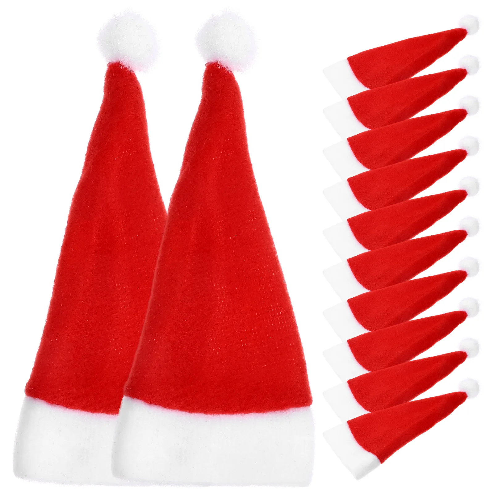 

15pcs Mini Christmas Hat 3Cm For Lollipop Candy Cover Wine Bottle Decoration Xmas Party Supplies Silverware Holders Bar Tools