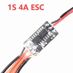 1S 4A ESC spazzolato DC3.6-5.8V Mini regolatore di velocità ESC per velivoli RC/barche 720 820 motore a tazza cava/motori N20 N30