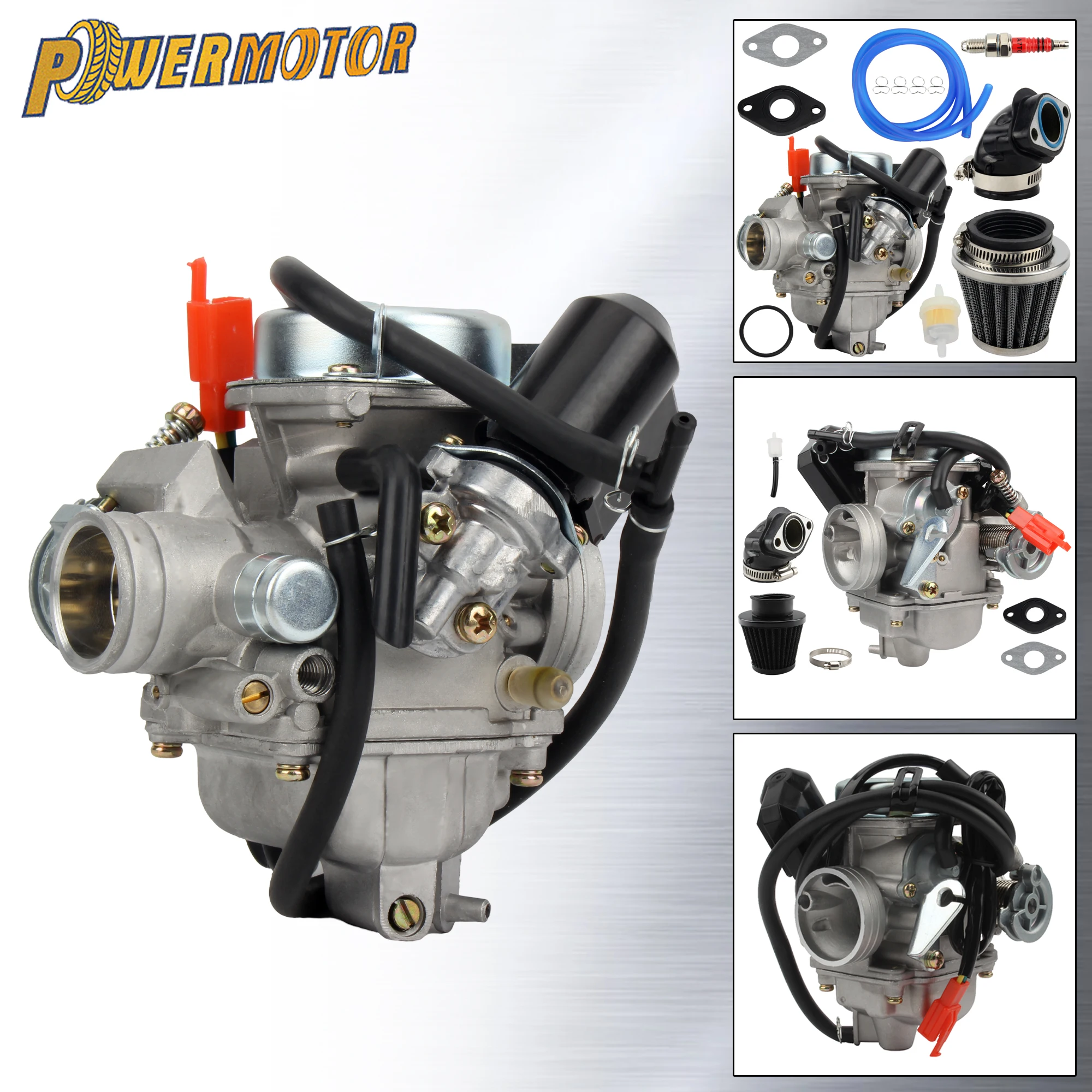 

PD24J Carburetor Air Filter Intake Pipe Kit For GY6 125cc 150cc 152QMI 152QMJ 157QMI 157QMJ DirtBike ATV Quad Engine Carb Parts