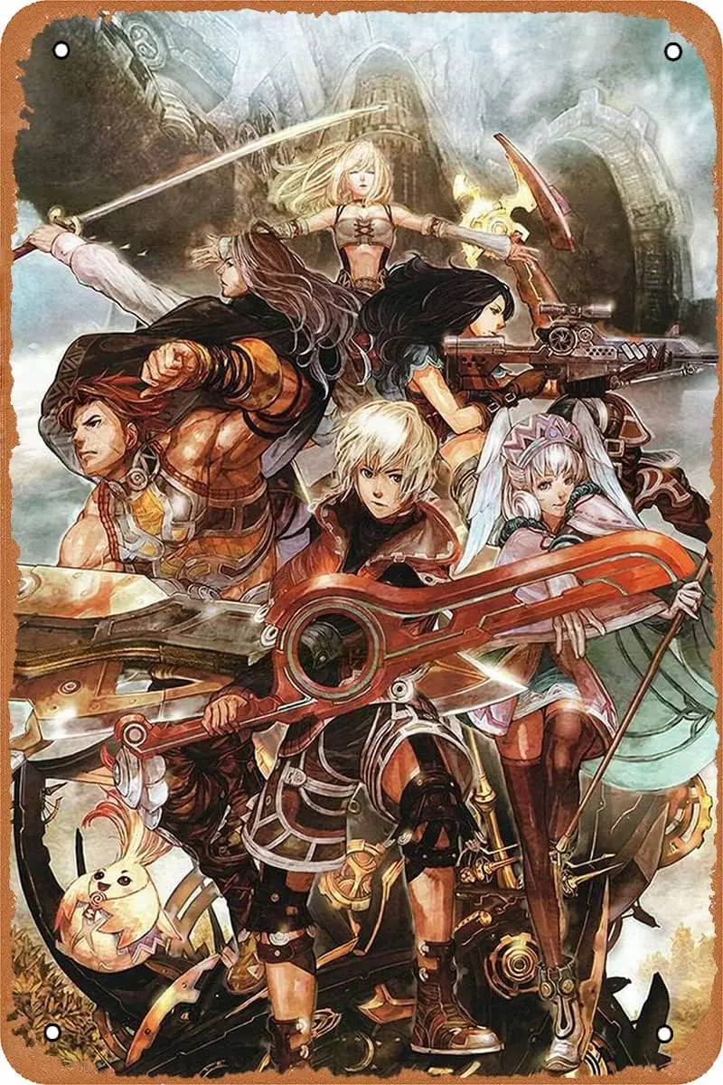 Xenoblade Chronicles Poster Video Game Metal Tin Sign Vintage Wall Plaque Decor 8x12 Inches