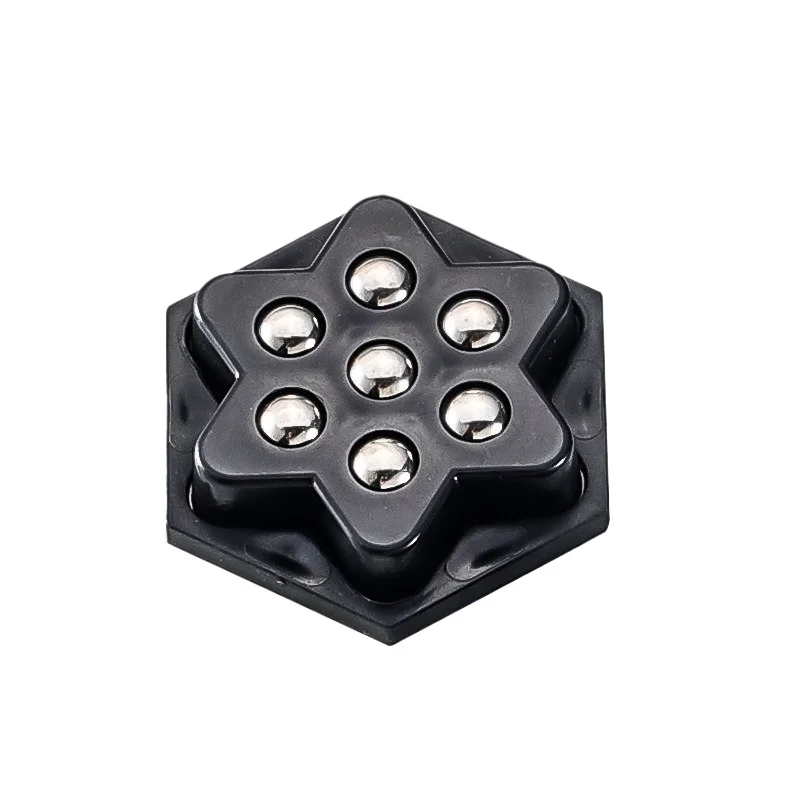 4Pcs 7-Ball Universal Caster Wheels, Self-Adhesive Silent Moving Wheels for Furniture, Heavy Duty Wear-Resistant