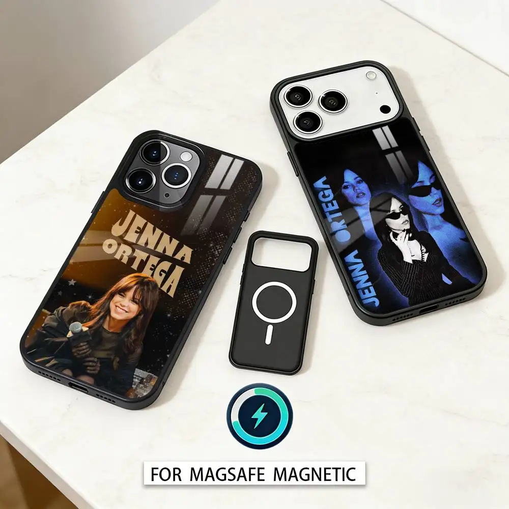 

Lovely J-Jenna Ortega Actress Phone Case For iPhone17,16,15,14,13,12,Pro,Max,Magnetic For Magsafe Wireless Charging