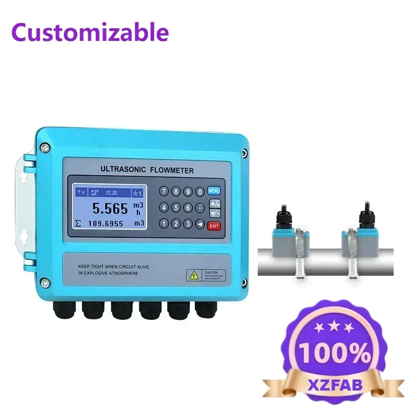 Factory Direct 2026 Ultrasonic Flow Meter 20 mm  Wall Mounted External Flow Sensor Ultrasonic Water Flow Meter Hot sales