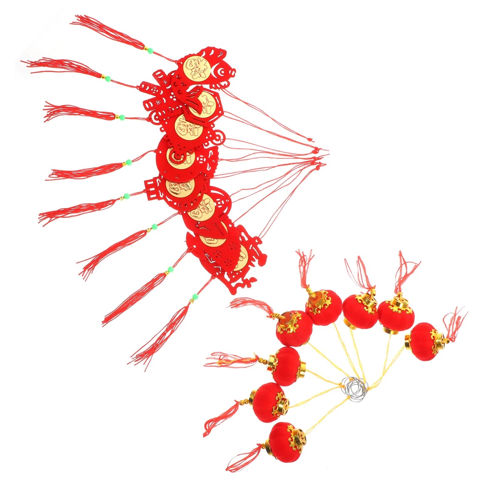 

1Set New Year Bonsai Hanging Pendant Chinese Style Indoor Outdoor Decoration Festive Spring Festival Hanging Supplies