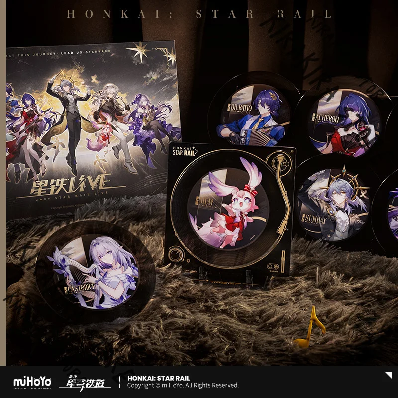 Robin Castorice 스탠딩 사인 아크릴 공식 장식품 Honkai: 스타 레일 스탠드 플레이트 코스프레 Sunday The Herta Collection Gift