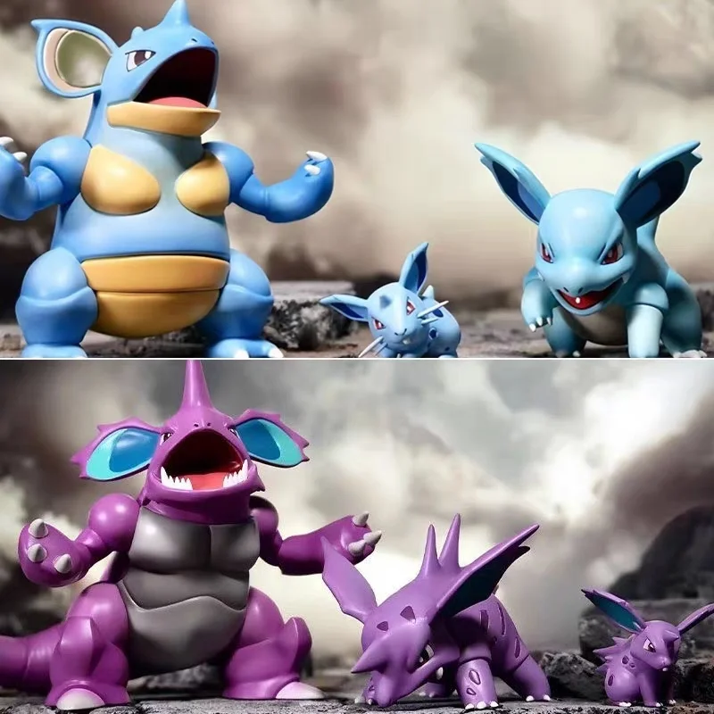 

New Hot Bkm Nidoking Nidoqueen Anime Figure 1/20 Nidoking Figurine Pvc Statue Collection Room Decoration Model Toys Gifts