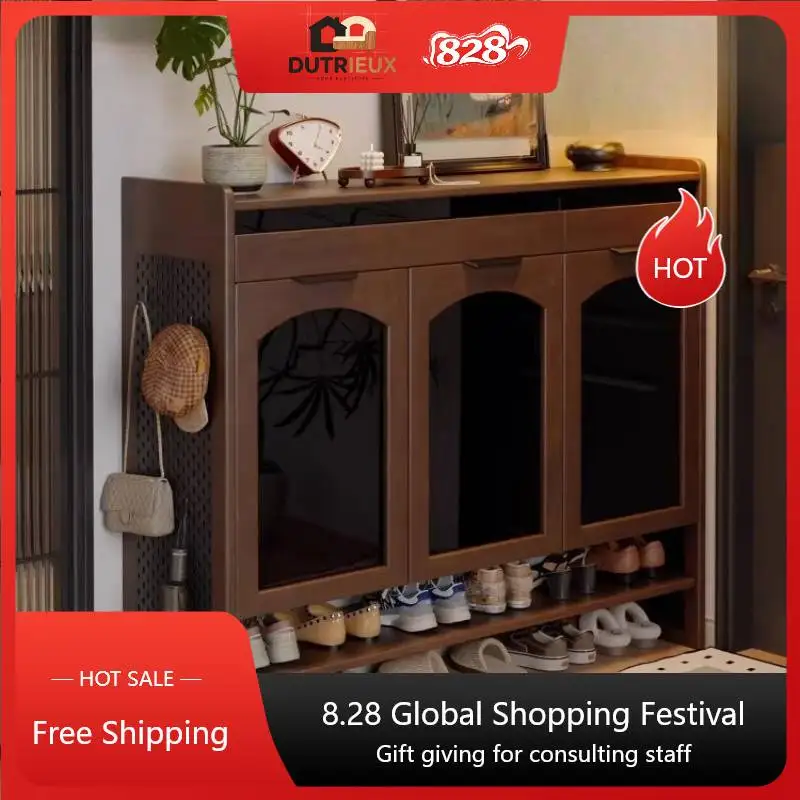 Space Saving Storage Shoes Rack Assembled Large Nordic Living Room Shoes Rack Narrow Hallway Meuble Chausssure Home Furniture